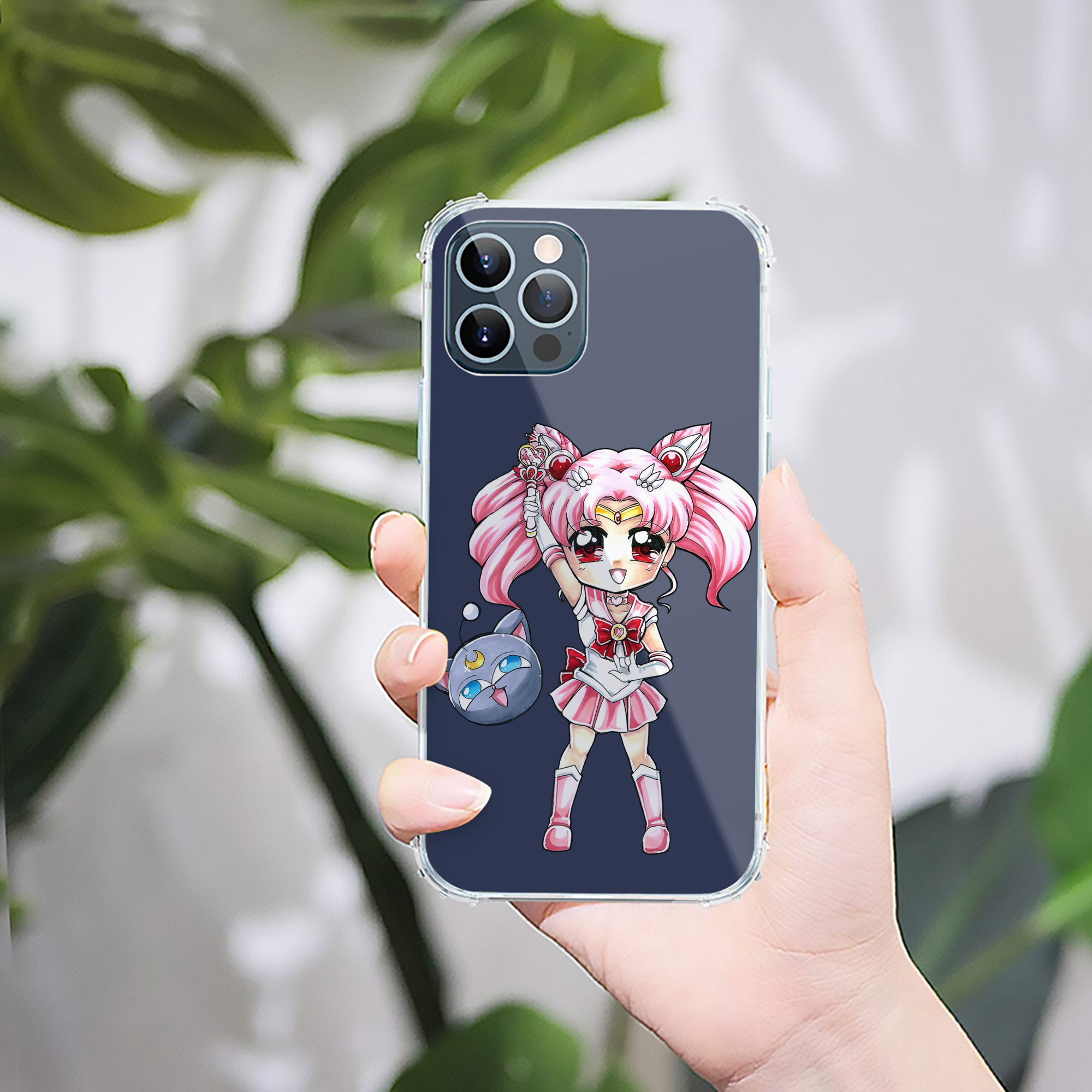 （画像用） 美少女戦士セーラームーン ちびうさ Sailor Moon Chibiusa Tsukino Usagi Small Lady Serenity 【iPhone 12シリーズ対応】透明スマホケース（クリアソフトケース）